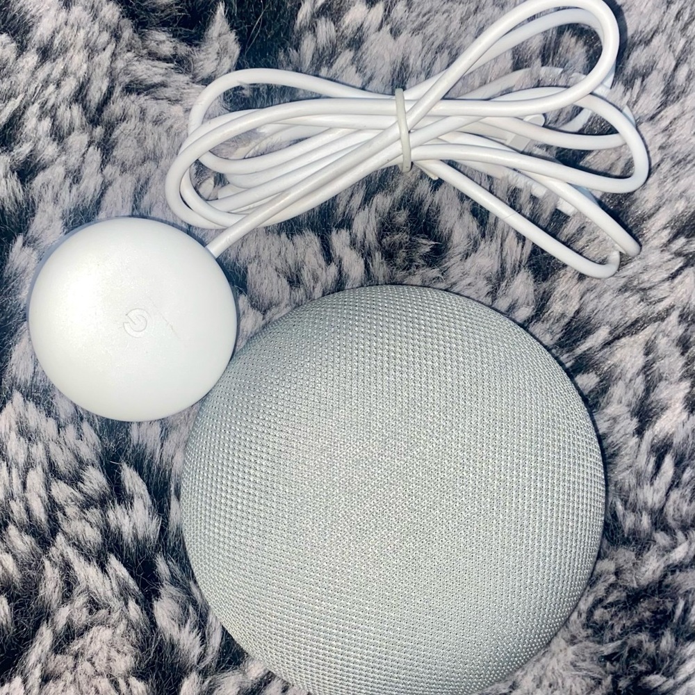 Google Nest Mini Smart Speaker in Light Gray